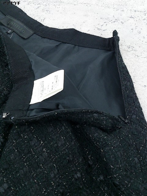 * UNTITLED Untitled твид серия ламе шорты юбка-брюки размер 2 черный женский 