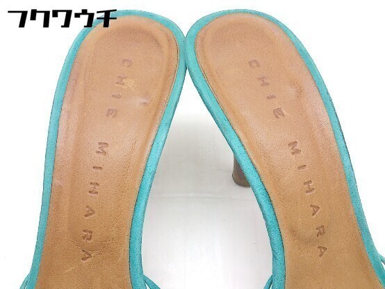 * CHIE MIHARAchiemi is la mules sandals size 37 1/2 green group lady's 