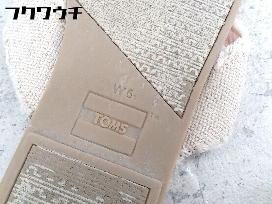 ◇ TOMS トムス フラット ペタンコ サンダル サイズ23.5 ベージュ レディース_画像5