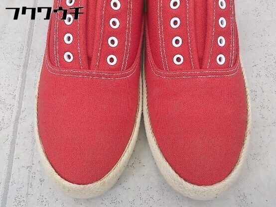 ◇ ◎ Keds ケッズ ローカット スニーカー シューズ サイズUS6 レッド レディース_画像8