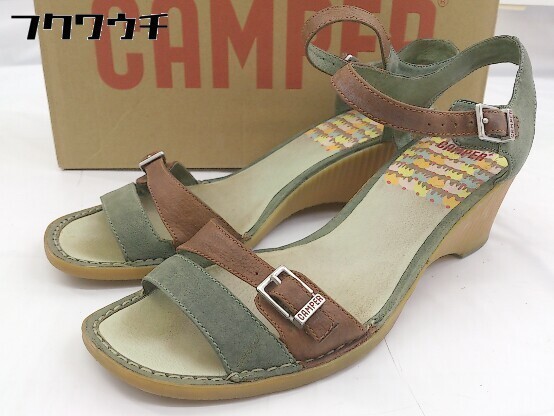 * * CAMBER Camber Wedge подошва сандалии размер 39 Brown хаки женский 