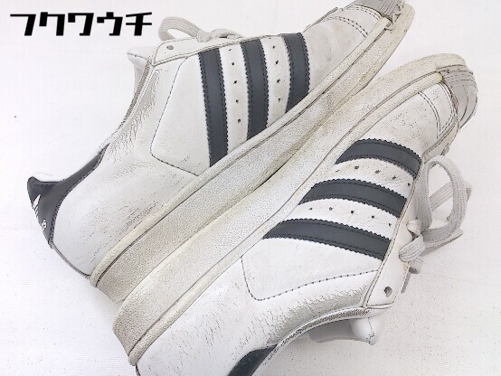 ◇ adidas アディダス SUPERSTAR METAL TOE W BB5114 スニーカー シューズ サイズ23.5cm ホワイト ブラック レディース_画像5