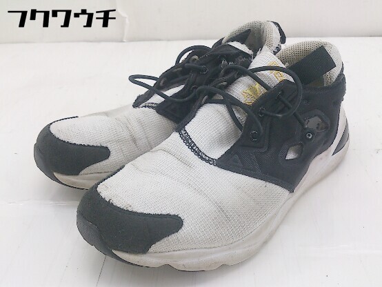 ◇ Reebok リーボック FURYLITE TECH AQ9016 スニーカー シューズ サイズ23.5cm ホワイト ブラック レディース_画像1