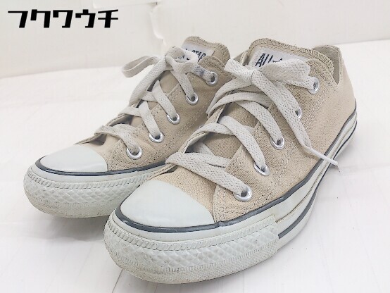 ◇ CONVERSE コンバース 1CL129 ALLSTAR オールスター スニーカー シューズ 23ｃｍ ベージュ レディース_画像1