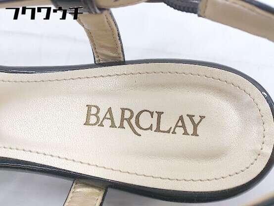 ◇ ◎ BARCLAY バークレー ストラップ サンダル サイズ24 1/2 ブラック レディース_画像4