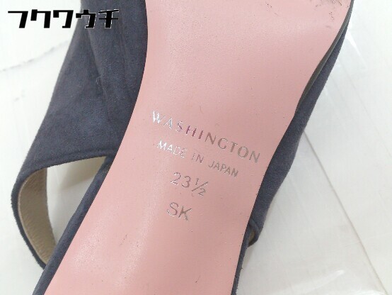 ◇ ◎ GINZA WASHINGTON ...  задний  ремень   сандалии  23.5ｃｍ ＳＫ   серый ...  военно-морской флот   женский 
