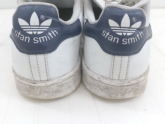 ◇ adidas アディダス STAN SMITH VEGAN FU9611 スニーカー シューズ サイズ23cm ホワイト ネイビー系 レディース P_画像7