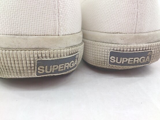 ◇ SUPERGA スペルガ スニーカー シューズ サイズ37 1/2 ホワイト レディース P_画像8