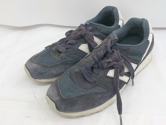 ◇ NEW BALANCE ニューバランス WR996CGN スニーカー シューズ サイズ22.5cm ネイビー系 レディース P_画像1