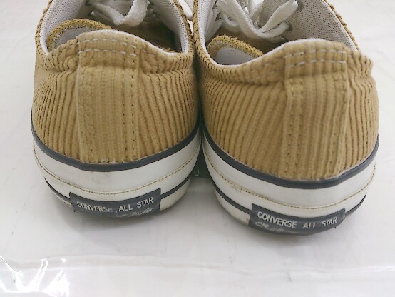 ◇ converse ALL STAR 100 CORDUROY 1SC026 スニーカー シューズ サイズ24.5cm ベージュ系 ホワイト レディース P_画像7