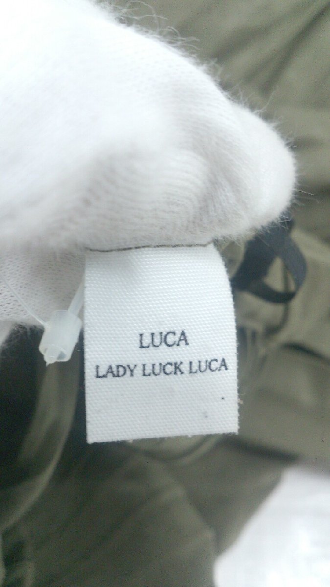 ◇ LUCA/LADY LUCK LUCA ウエストゴム 大人女子 ロング プリーツ スカート カーキ レディース P_画像3