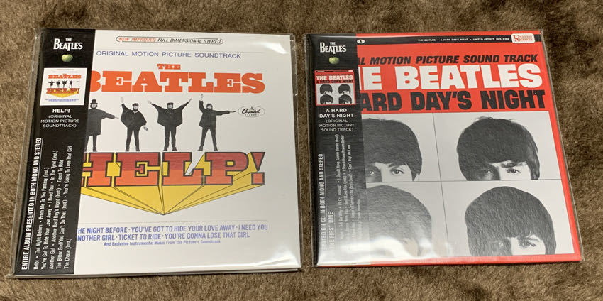 ビートルズ　A HARD DAY'S NIGHT　HELP!　オリジナル・サウンドトラック　CD　セット出品　紙ジャケット仕様　輸入盤　帯付　開封品　美品_画像1