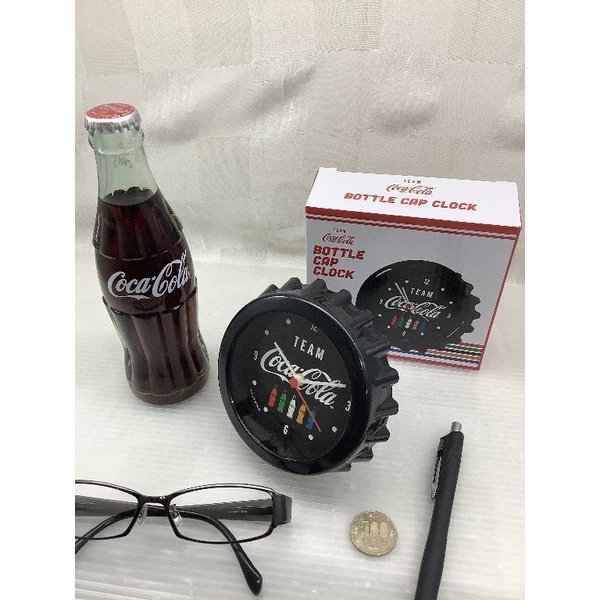 コカコーラ COKE 　コーラキャップクロック（ブラック）TEAM Coca-Cola Bottle Cap Clock PJ-OL05(BK)コーラ雑貨 アメリカン雑貨_画像4