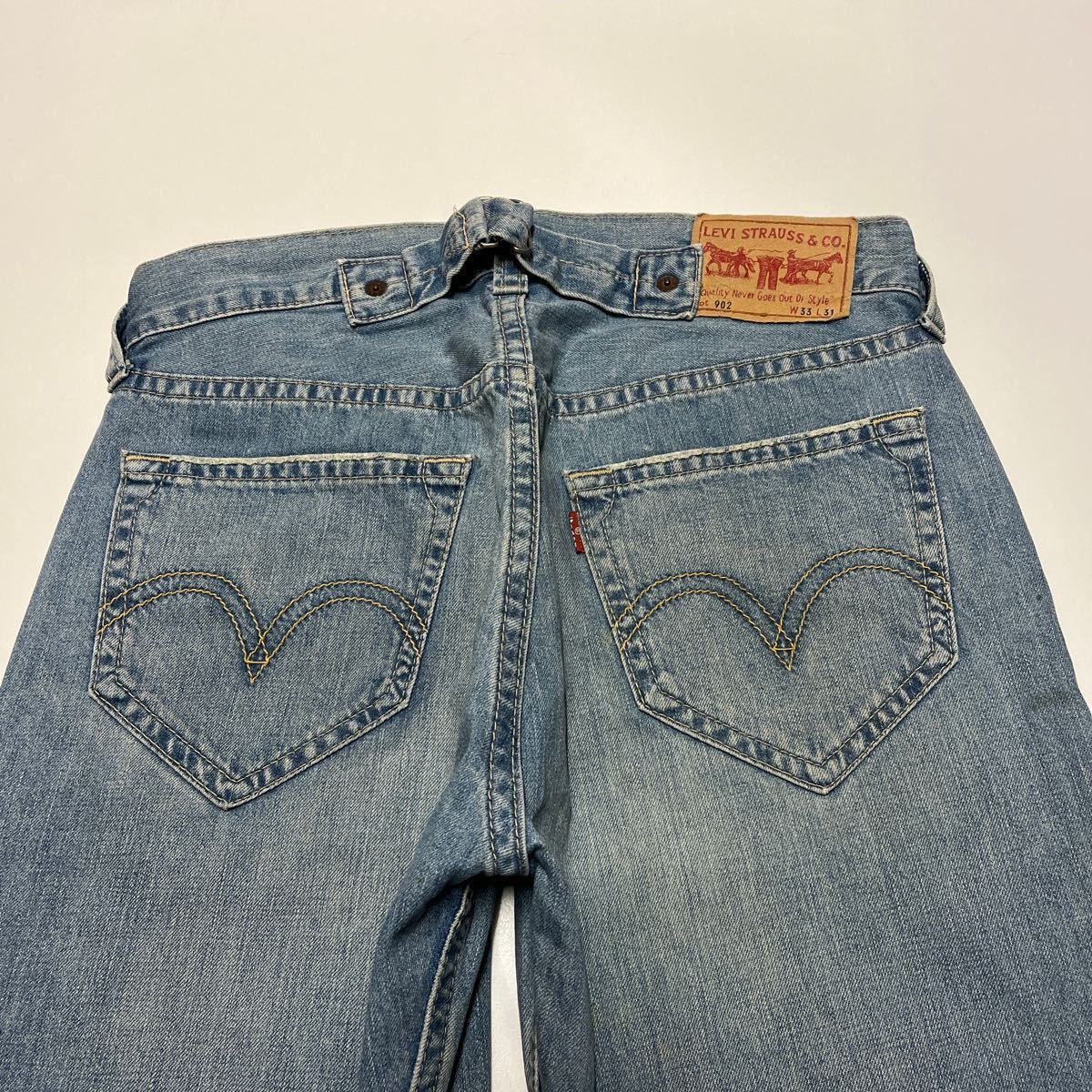 フィリピン製 Levi’s リーバイス 902-10 TYPE 1 デニムパンツ ジーンズ シンチバック W33 L31の画像5