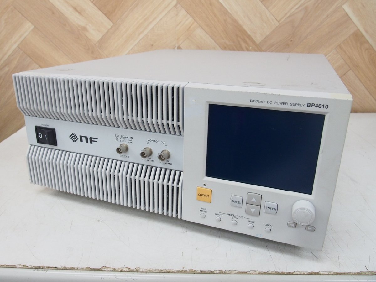 ☆【2K1130-34】 NF BIPOLAR DC POWER SUPPLY バイポーラ電源 BP4610 現状品_画像1