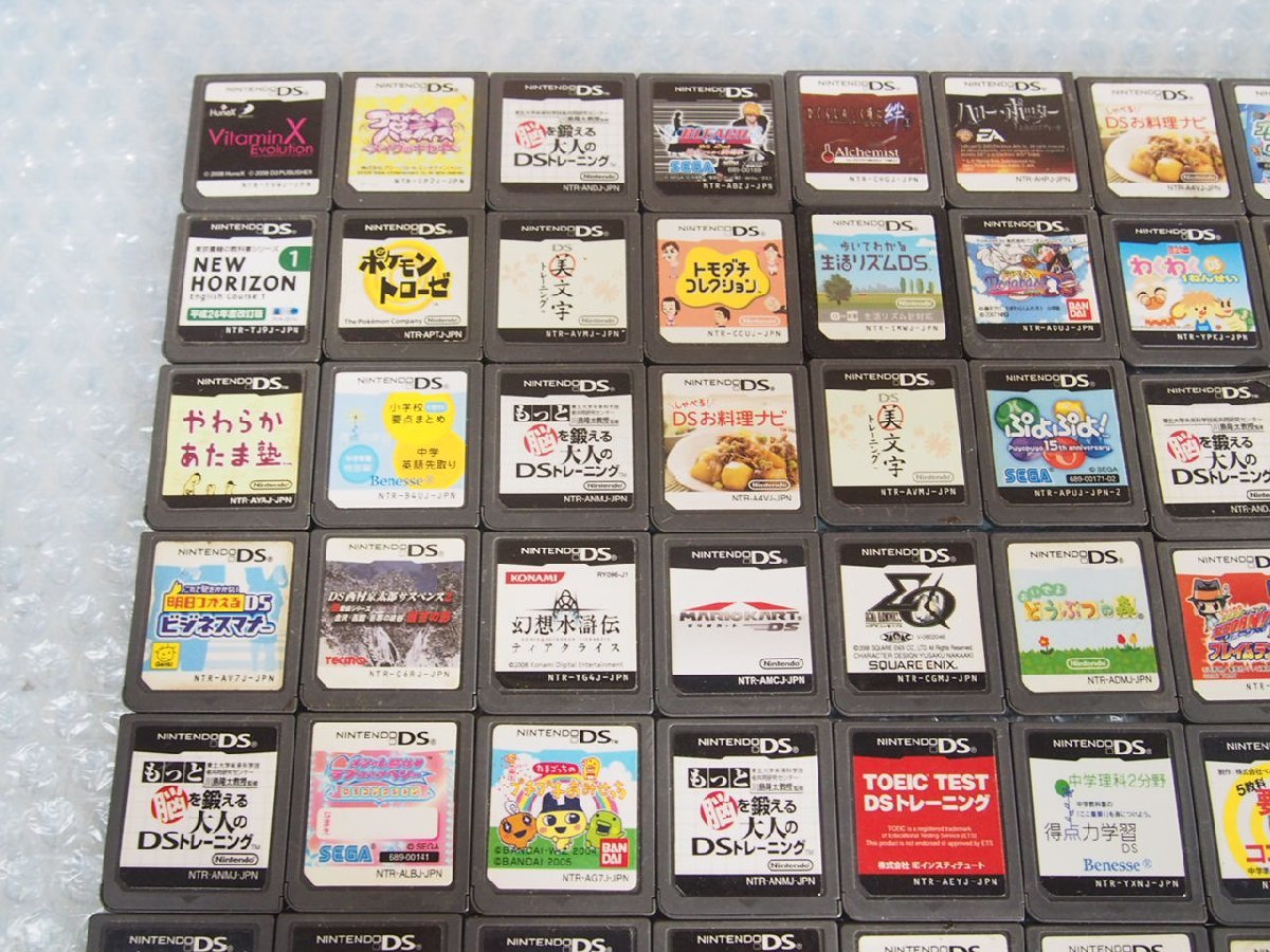 ☆【1R1215-1@4】 Nintendo 任天堂 DS ゲームソフト まとめ売り 100個セット ジャンク_画像2