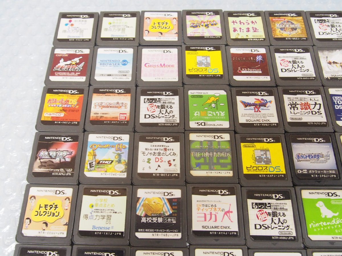☆【1R1215-1@15】 Nintendo 任天堂 DS ゲームソフト まとめ売り 100個セット ジャンク_画像2