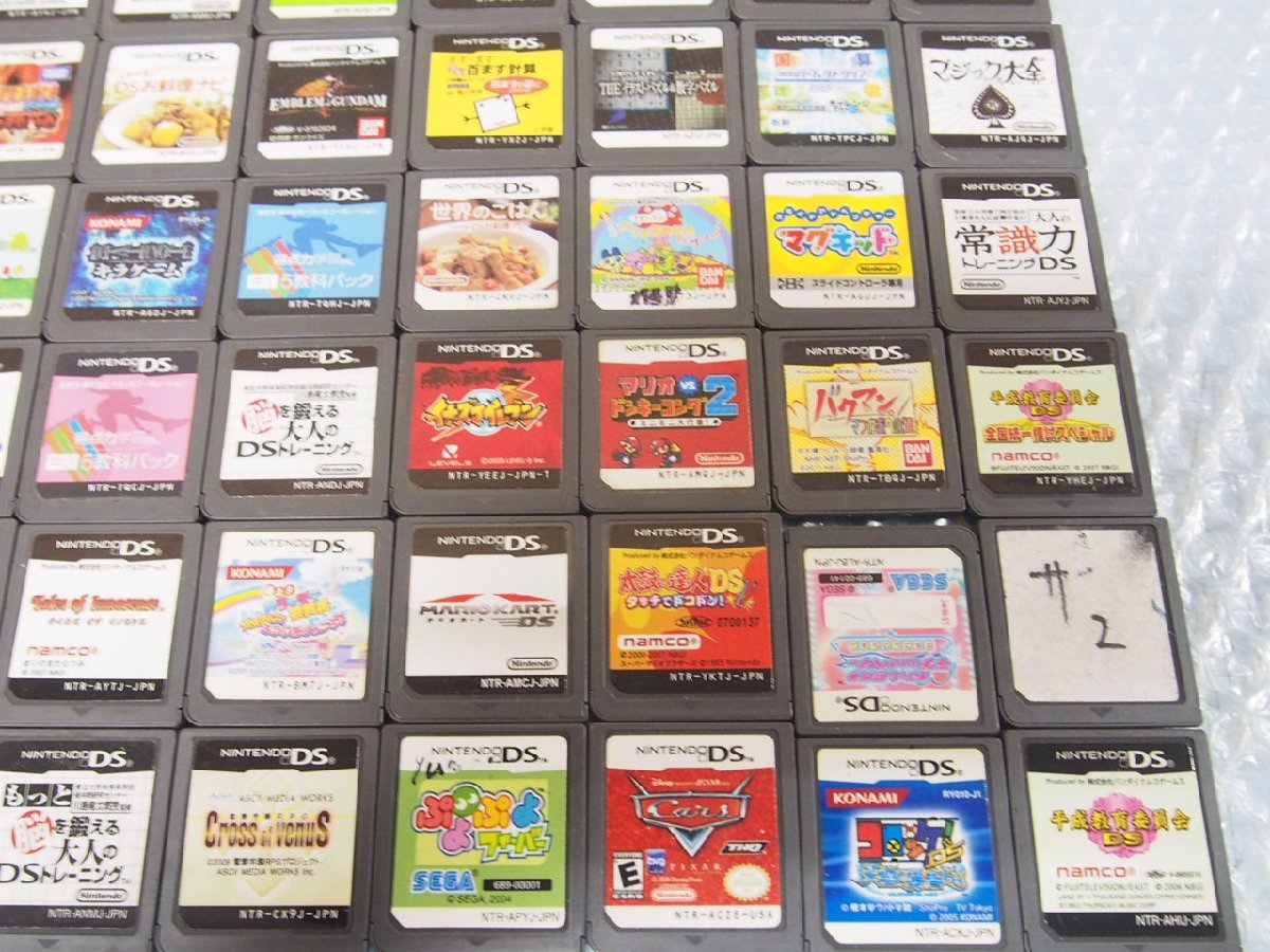 ☆【1R1215-1@15】 Nintendo 任天堂 DS ゲームソフト まとめ売り 100個セット ジャンク_画像5