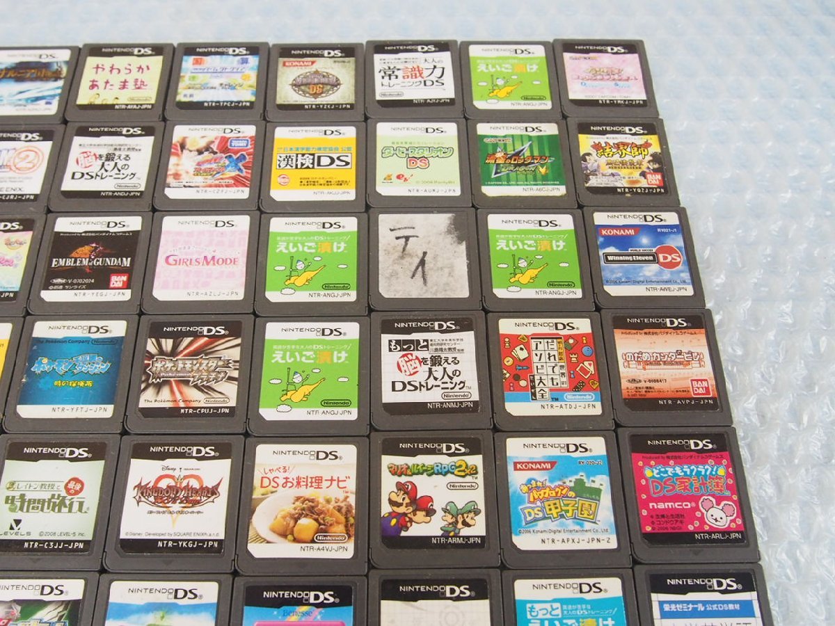 ☆【1R1215-1@21】 Nintendo 任天堂 DS ゲームソフト まとめ売り 100個セット ジャンク_画像3