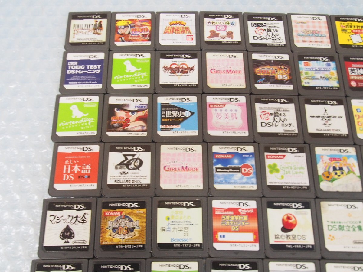 ☆【1R1215-1@25】 Nintendo 任天堂 DS ゲームソフト まとめ売り 100個セット ジャンク_画像2