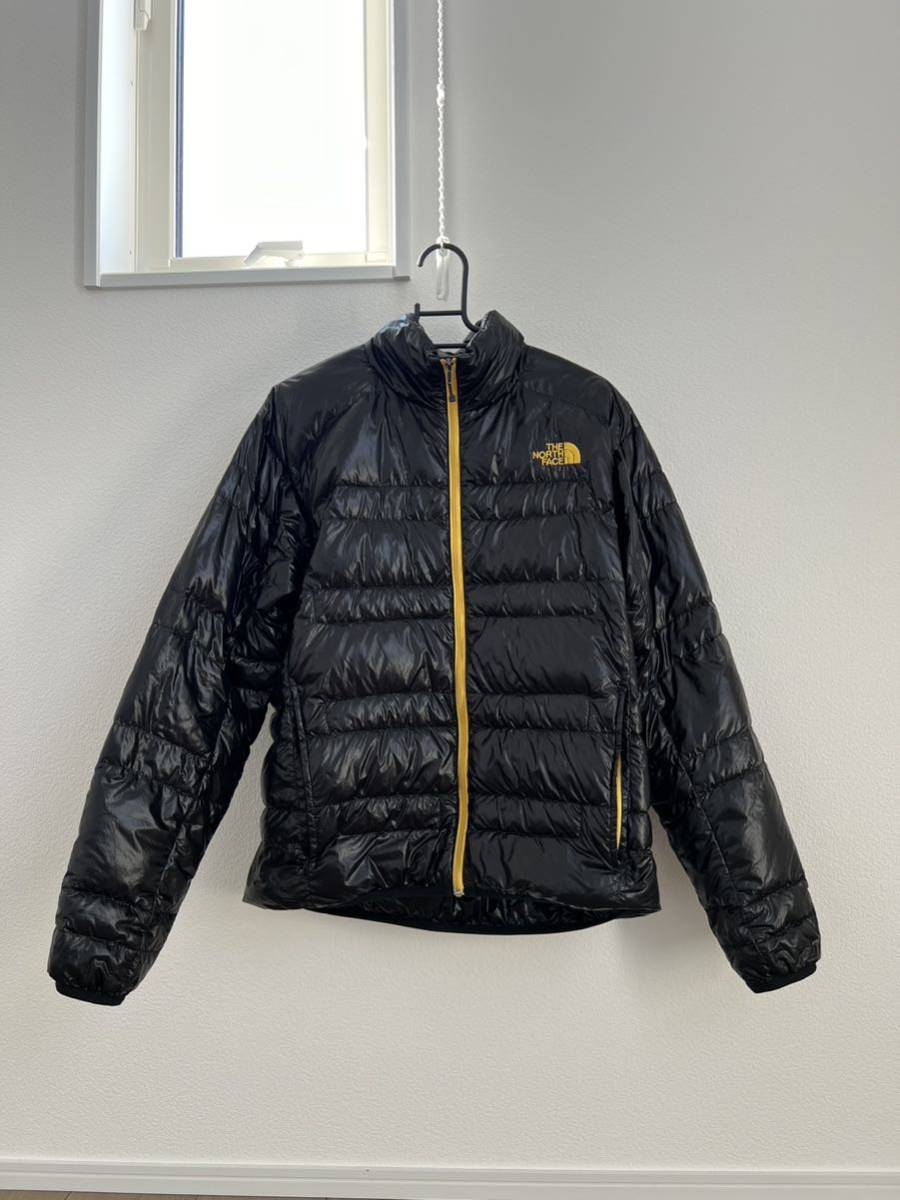 美品THE NORTH FACE ノースフェイス Light Heat Jacket ND18174 Mサイズ / ブラック/イエロー 国内正規品 ゴールドウィン_画像1