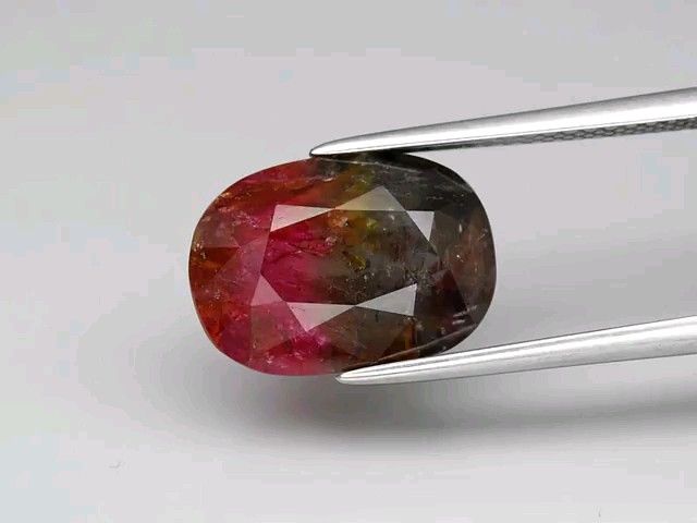 No.279 ウォーターメロントルマリン 約5.46ct 約12.8mm×9mm モザンビーク産