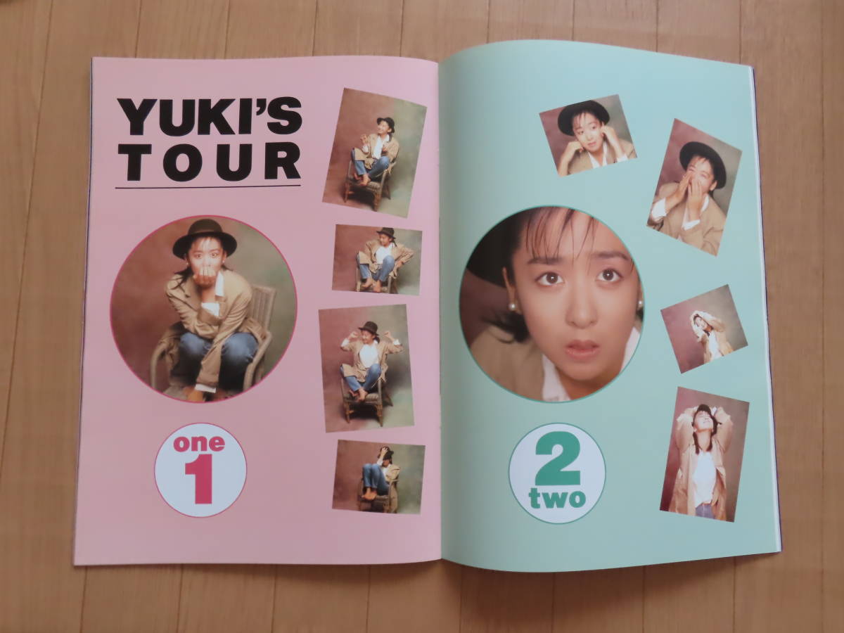 年季の割に美品！ 大型 コンサート パンフレット 「 YUKI’S TOUR　1・2　one・two 」 斉藤由貴　1989年 ～ 1990年_画像5