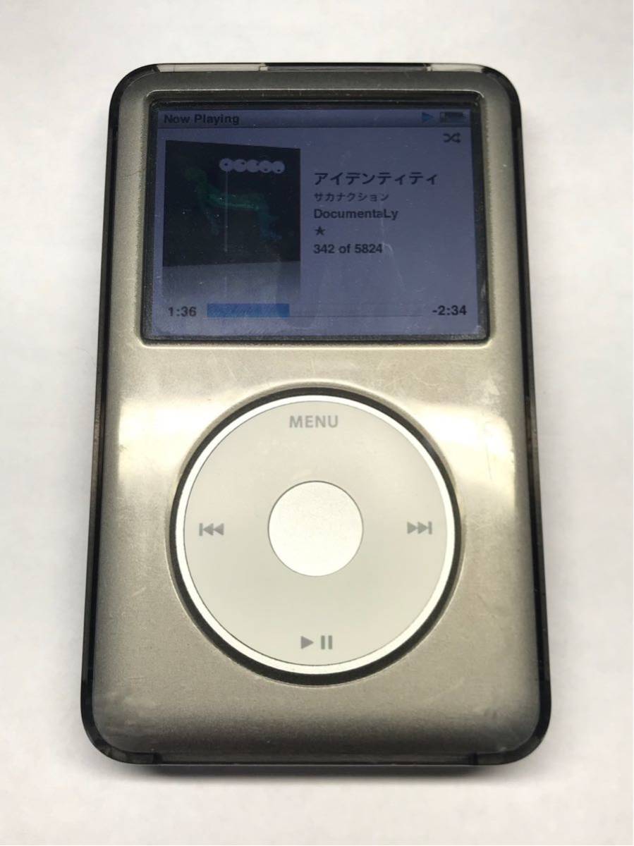  原文:★極上美品★ Apple iPod classic 第6.5世代 2009年モデル 160GB シルバー バッテリー状態確認済み ケース付き（MC293J/A）