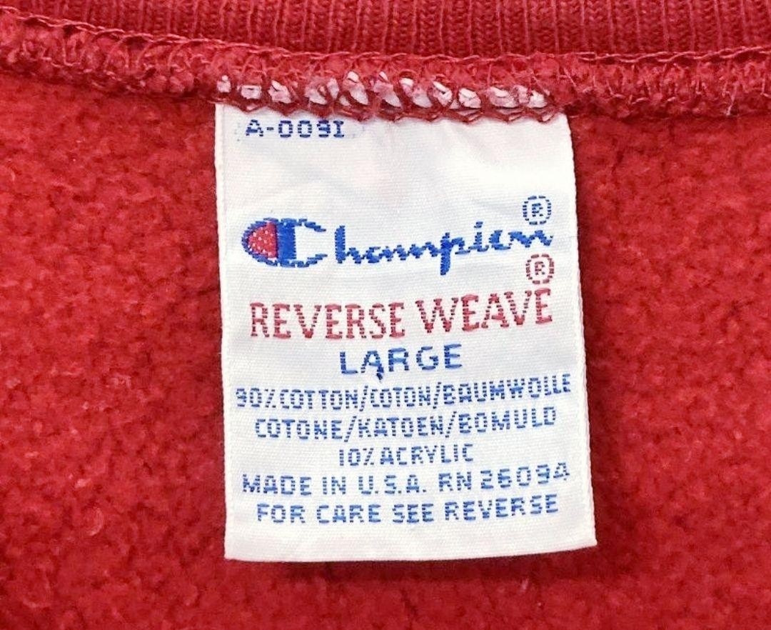 90's チャンピオンReverse Weave リバースウィーブ　USA製　L Champion スウェット 古着 トレーナー_画像3