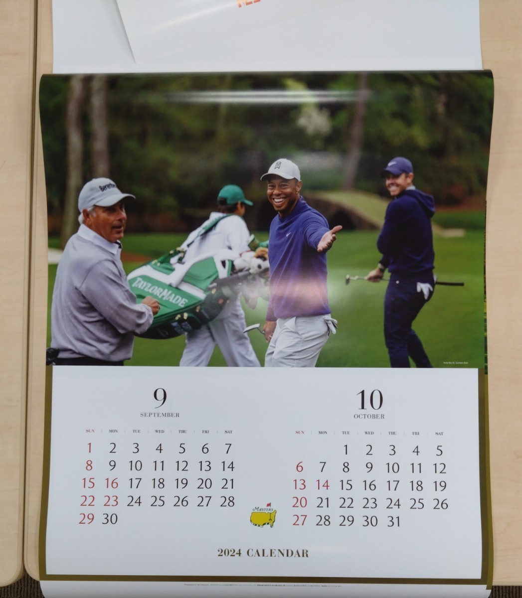 【送料無料】2024年 壁掛けカレンダー マスターズ ゴルフ 87回マスターズゴルフトーナメント 72×50cm(壁掛けサイズ)＆パノラマポスター _画像6