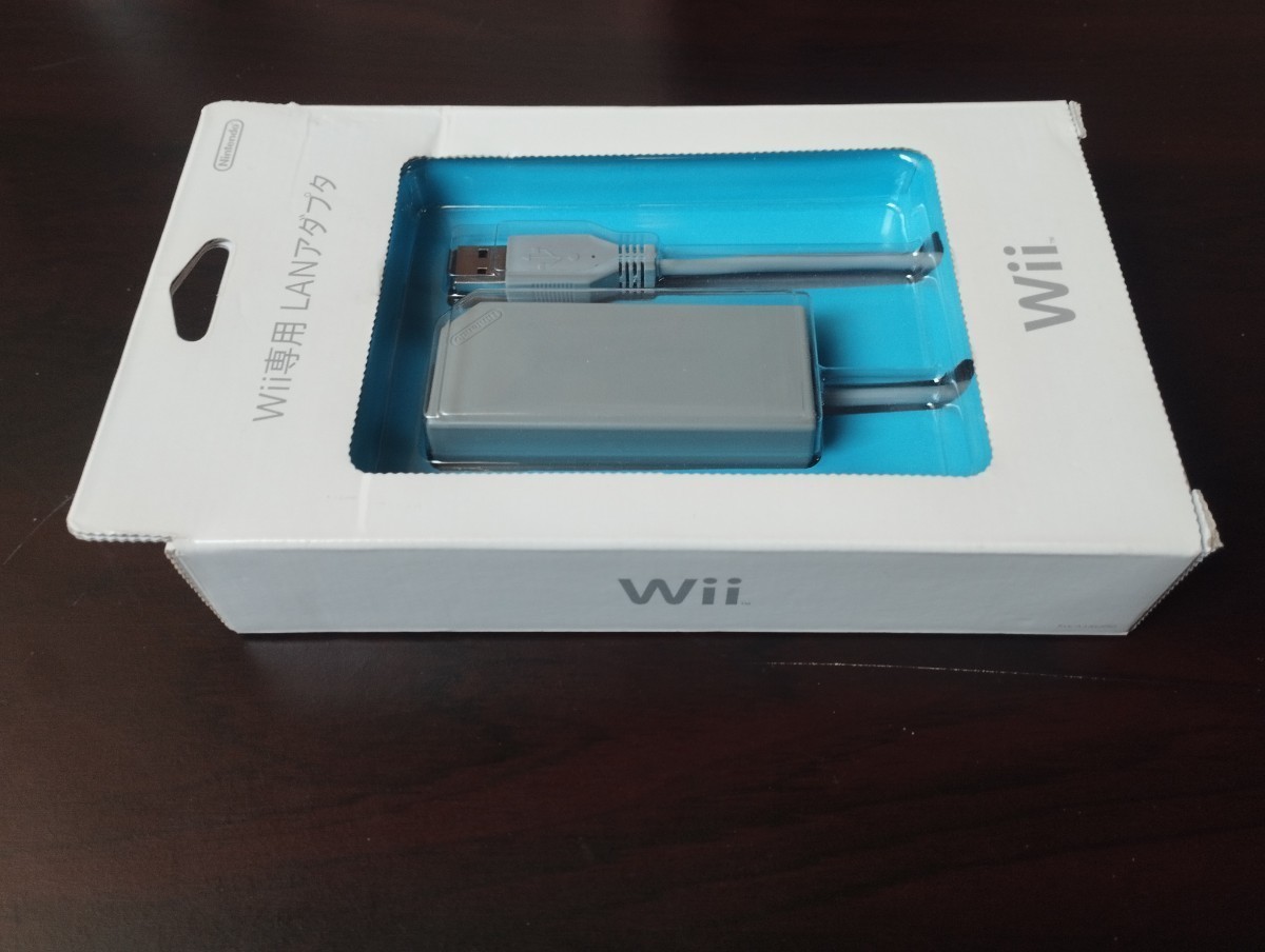 【任天堂 Wii WiiU Switch (スイッチ)で使用可】 LANアダプター RVL-015 ／ 未使用LANケーブル付き_画像3