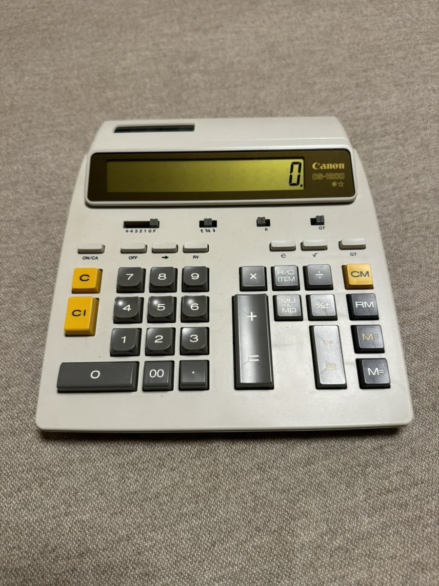 Canon/キャノン】OS-1200 ソーラー電卓 計算機 昭和レトロ(電卓)|売買