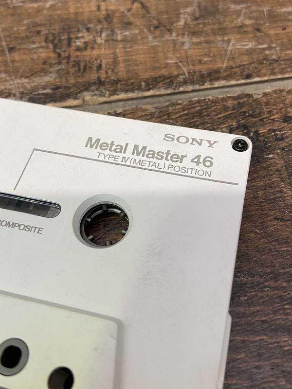 S-287◆SONY Metal Master 46 CERAMIC COMPOSITE メタルポジション カセットテープ ソニー_画像2