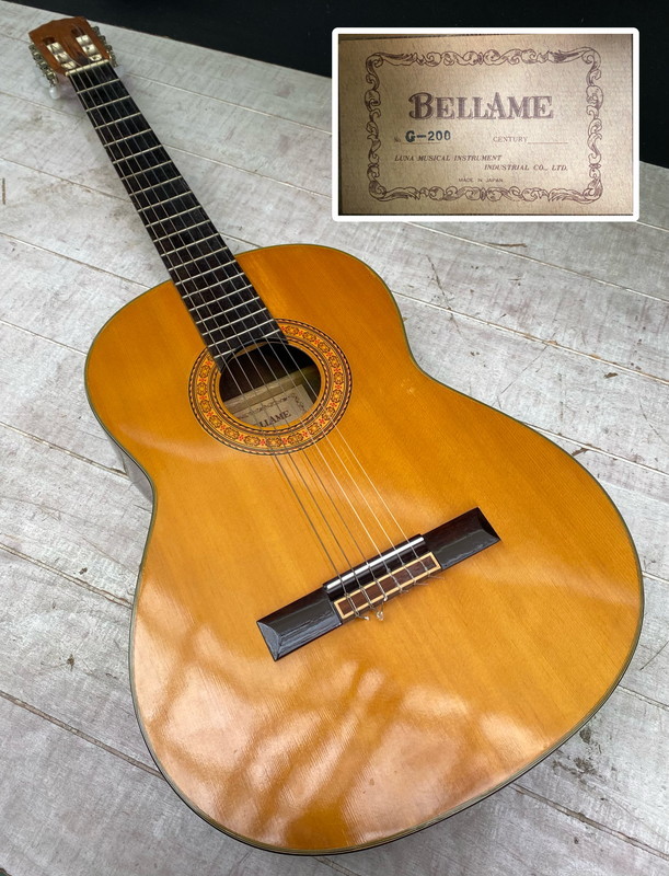 S-55◆1円～◆BELLAME クラシックギター G-200 ビンテージ ベラミー 弦楽器 アコギ_画像1
