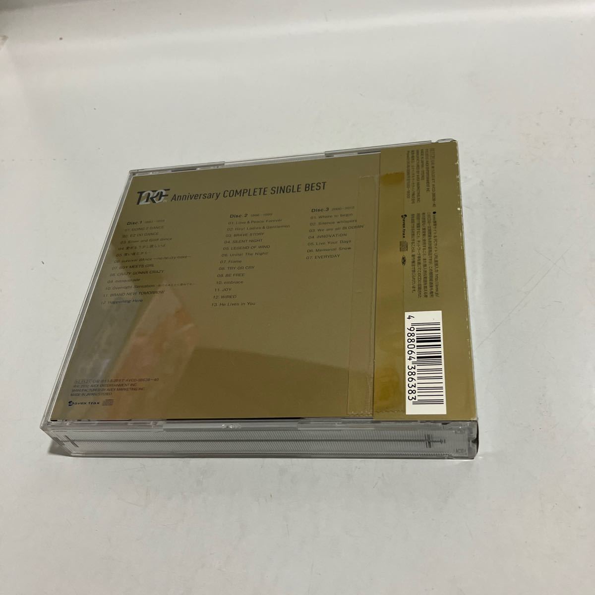 TRF 20th Anniversary COMPLETE SINGLE BEST 3CD/ベストアルバム帯付き