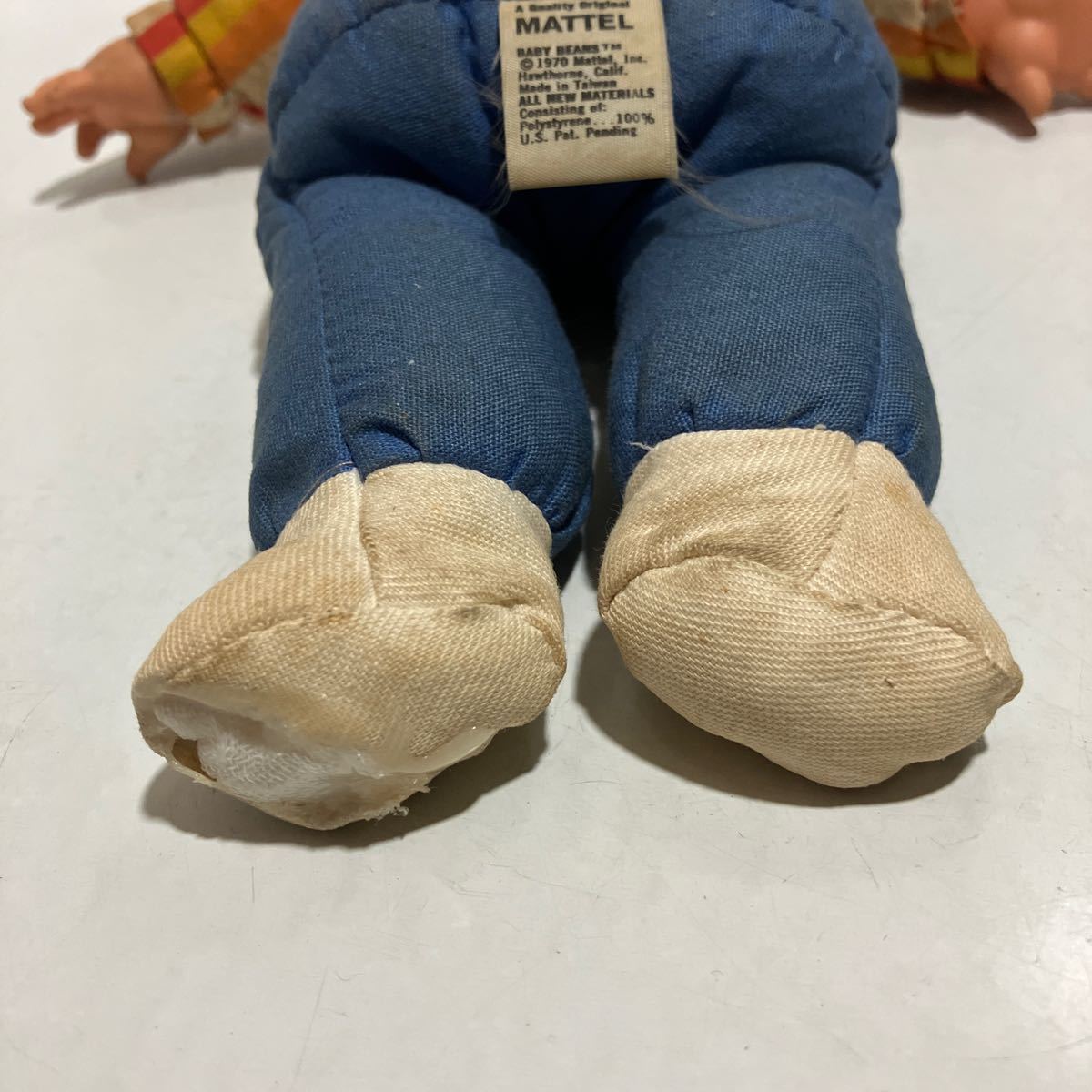 BABY BEANS 男の子 赤ちゃん 人形 1970年 　高さ約29㎝　送料無料　ジャンク品_焼け溶け有ります。