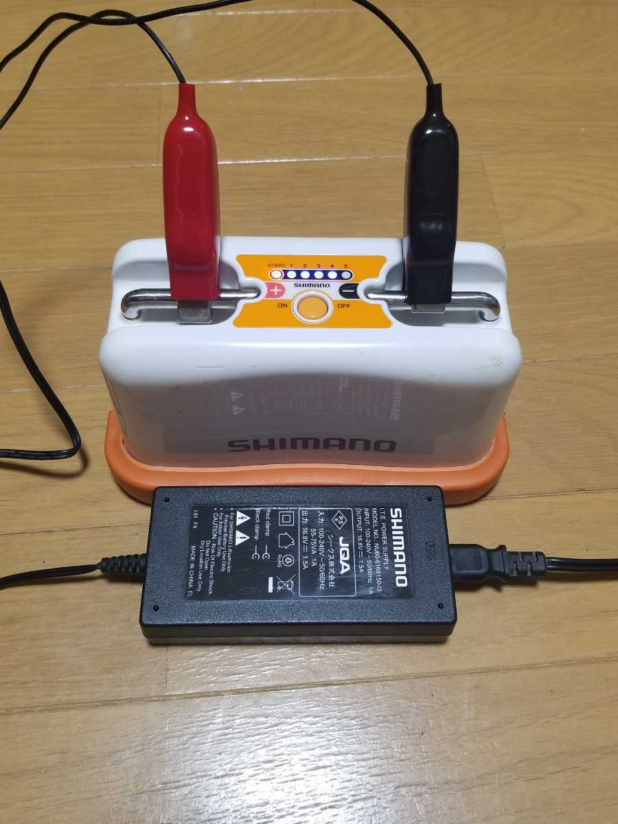 ★★通電確認済 シマノ バッテリー充電器 電力丸用★★_画像4