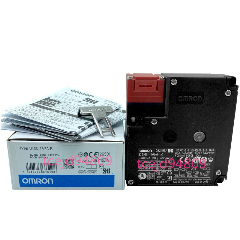 新品　OMRON/オムロン 　D4NL-1AFA-B 小形電磁ロック セーフティドアスイッチ　 保証付き