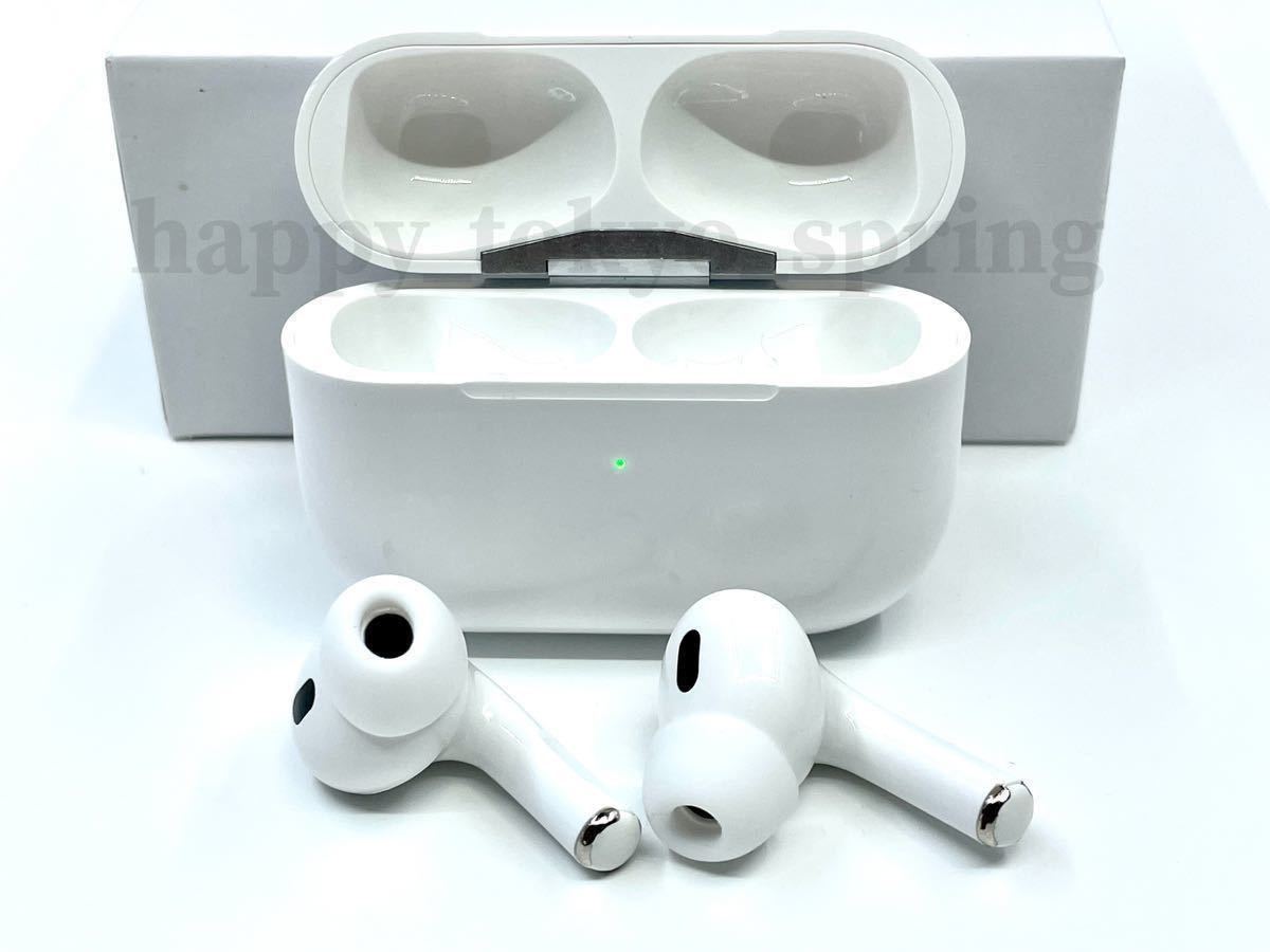 新品 AirPods Pro第2世代 代替品 ワイヤレスイヤホン Bluetooth 5.2 TWS 充電ケース付 イヤホン 高品質 Android iPhone 8 X 11 12 13 14 15_画像2