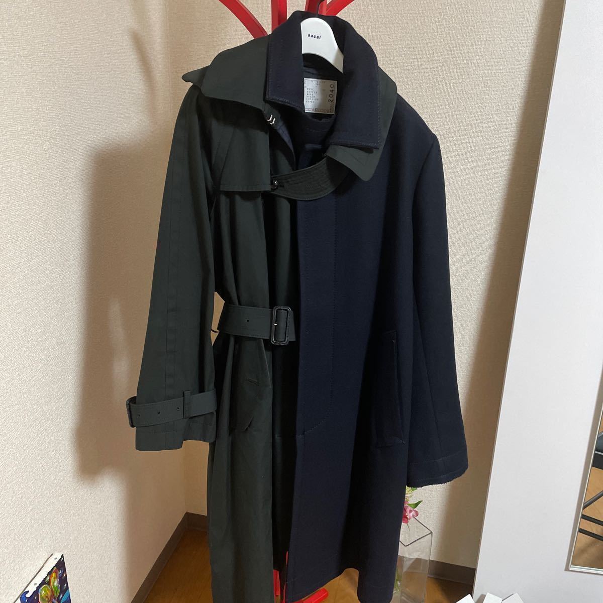 最終出品 sacai コート ドッキングコート_画像1