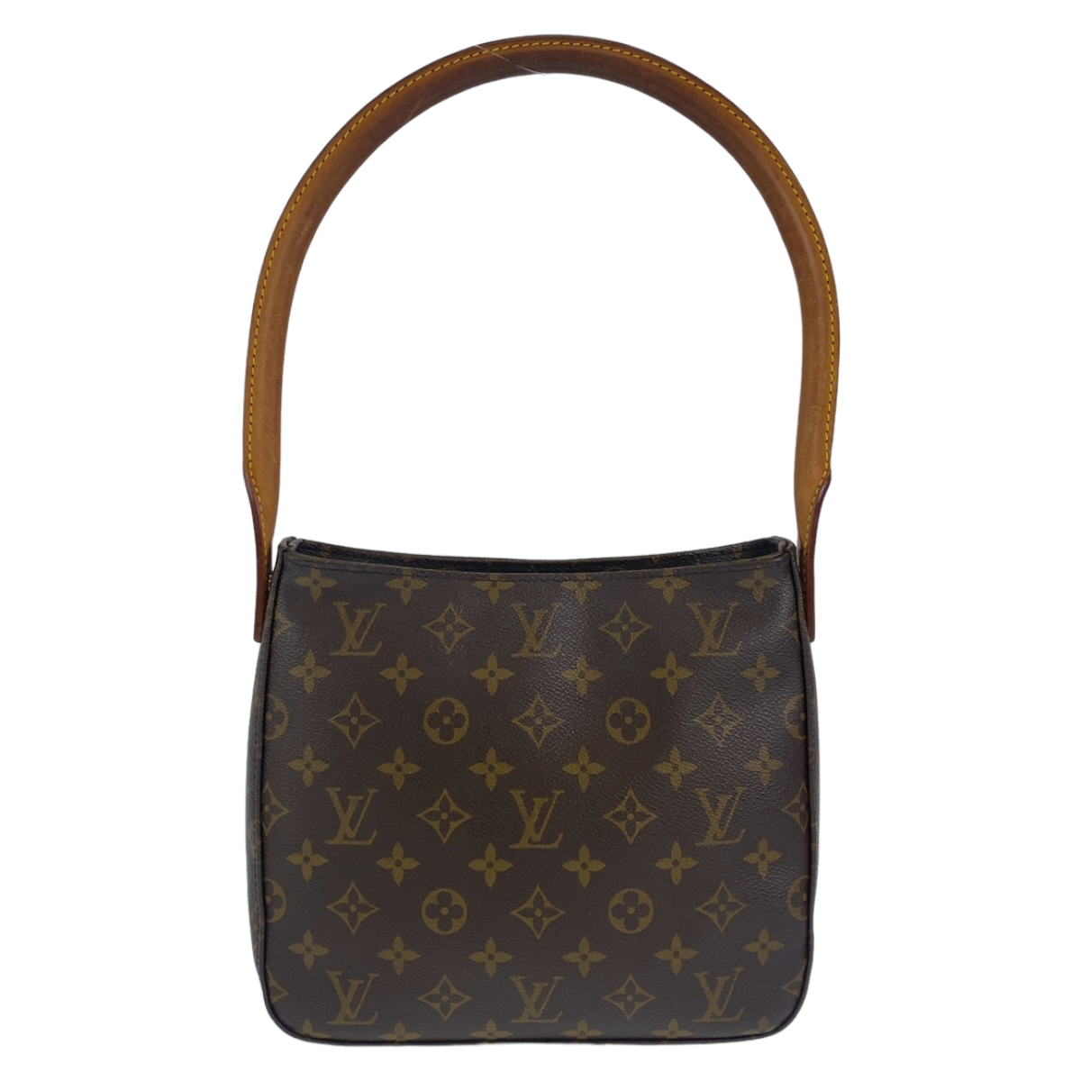 LOUIS VUITTON ルイヴィトン モノグラム ルーピングMM ブラウン 茶 ゴールド金具 PVC M51146 ショルダーバッグ トートバッグ 404297_画像2