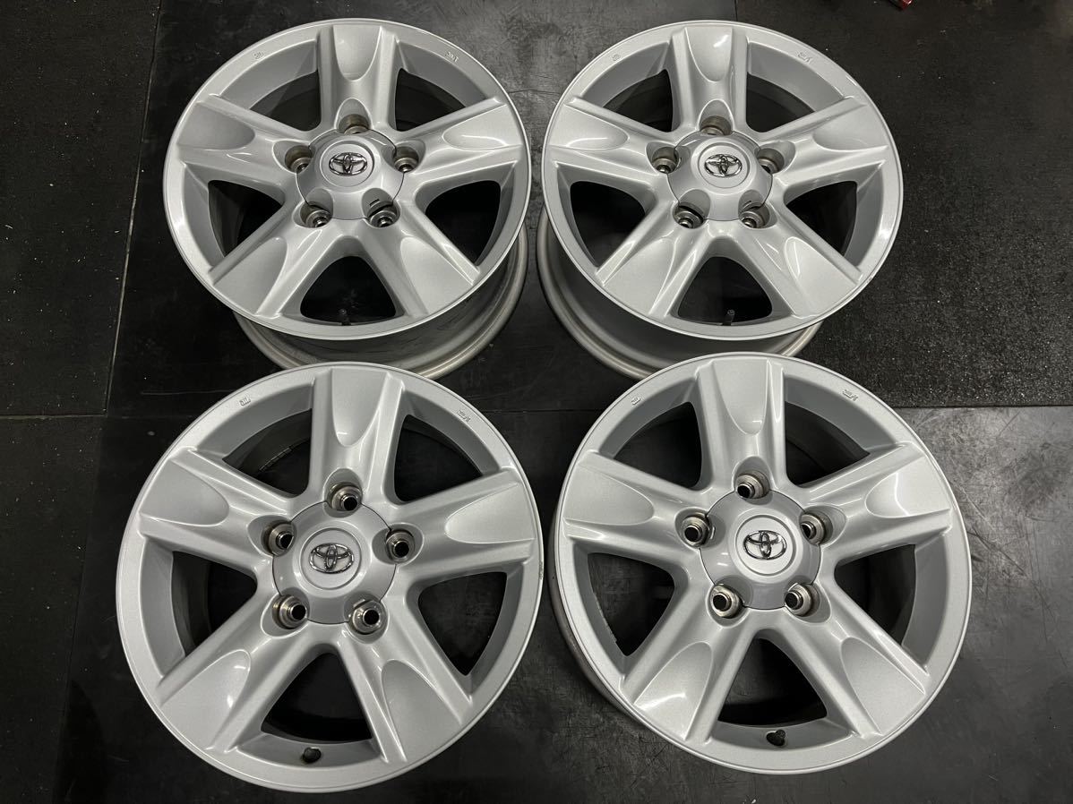 トヨタ200系ランドクルーザー純正ホイール４本中古です。18x8.0J ET+6 PCD150x5_画像1