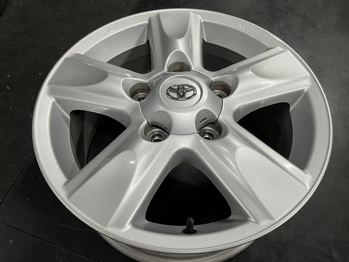 トヨタ200系ランドクルーザー純正ホイール４本中古です。18x8.0J ET+6 PCD150x5_画像5