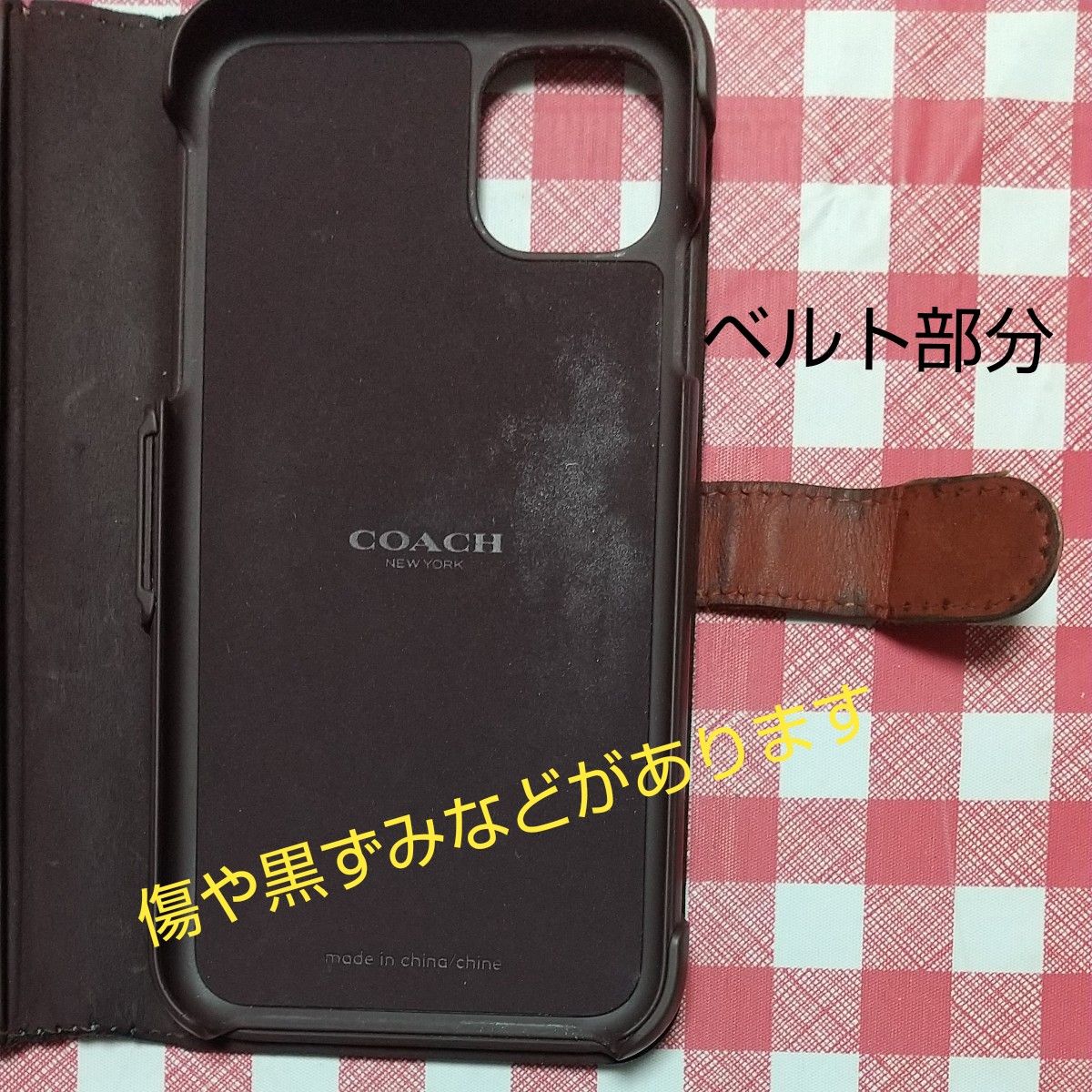 値下げしました。男女愛用COACH☆iPhone11・手帳型スマホケース