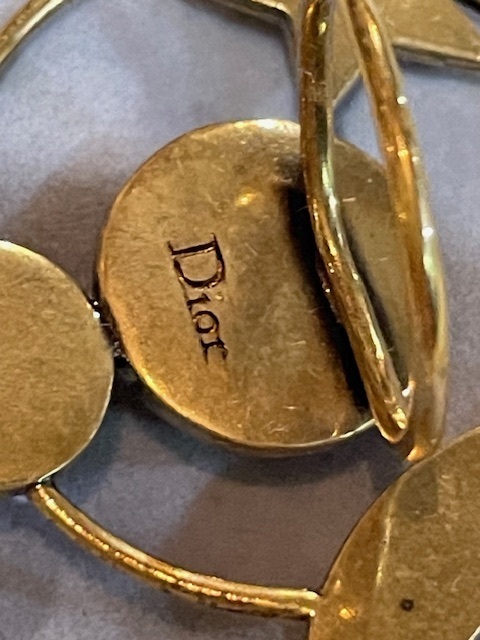 クリスチャン　ディオール　Christian Dior　星　月　ストーン　リング　指輪　計測13号 D4718_画像4