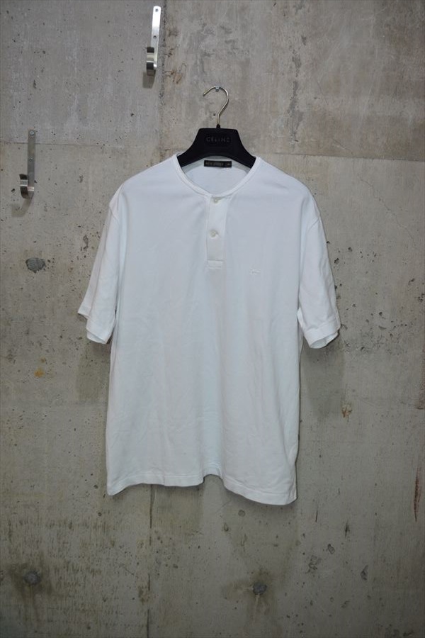 サイ ベーシックス SCYE BASIC　鹿の子　ノーカラー　ポロ　Tシャツ　40　（5122-21406） D4801_画像1