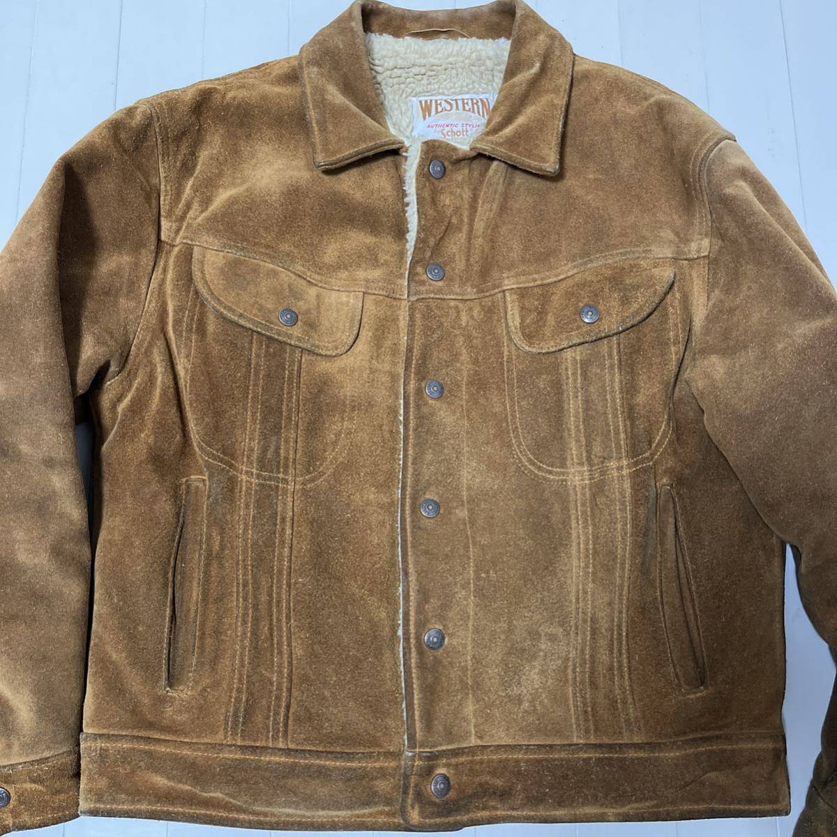 米国製 Schott メンズ42 レザージャケット Gジャン ボア 米国製 Schott メンズ42 レザージャケット Gジャン ボア