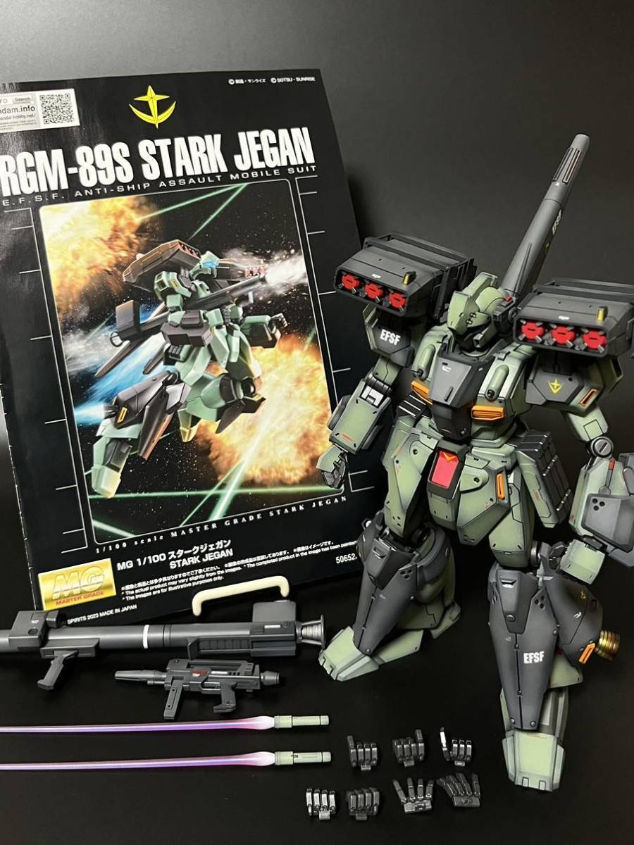 MG 1/100 スタークジェガン 改修 全塗装 完成品 ガンダム ガンプラ 機動戦士ガンダムUC ユニコーン_画像10