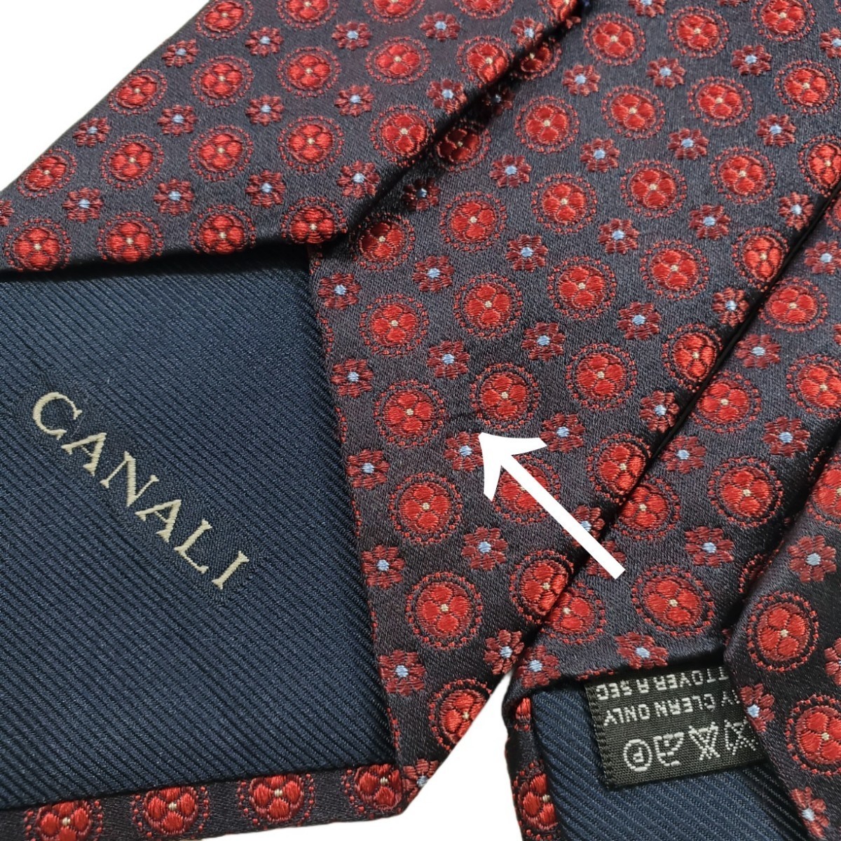 415/ 美品 CANALI カナーリ 中古 USED ネクタイ_画像5