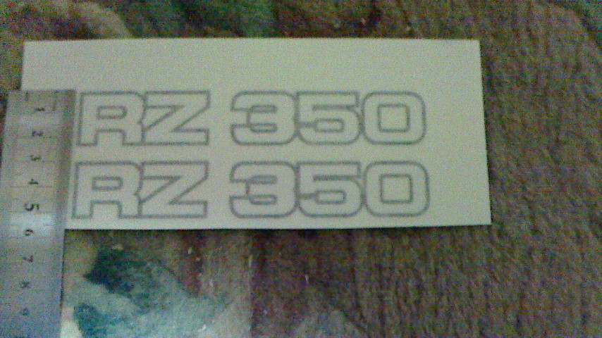 送料込 RZ350／RZ250 デカール 検索用 RD250 RZ350 4L3 4U0 NSR CBXJ FX Z900 モンキー RZV500　ポッケ_画像3